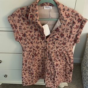 Adorable floral corduroy dress